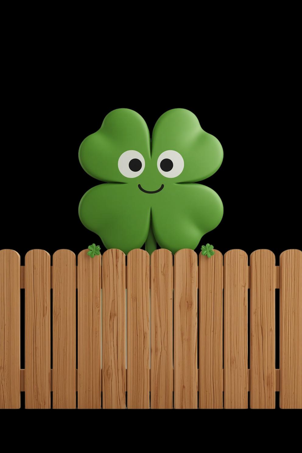 Clovie, the Weakley County Fence mascot, peeking over a wooden privacy fence